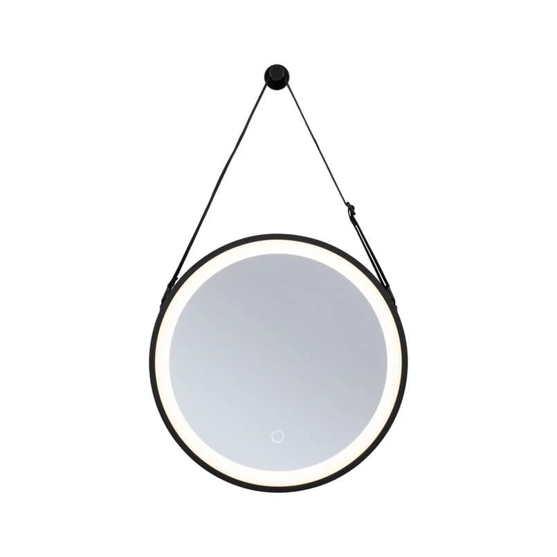 Paulmann - Miro LED-valaistu peili TW IP44 mattamusta – Paulmann