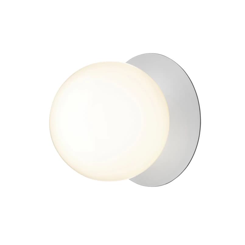 Nuura Aps - Liila 1 Large seinälamppu, lämmin valkoinen, IP44, hopea/valkoinen Nuura – Nuura Aps