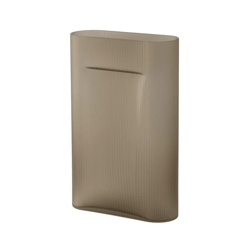 Muuto - Ridge Vase H48,5 Taupe – Muuto