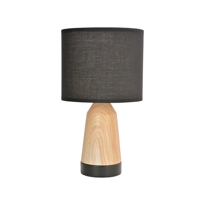 COREP - Baltik-pöytävalaisin, musta/vaalea puu, korkeus 33 cm – SAS – COREP