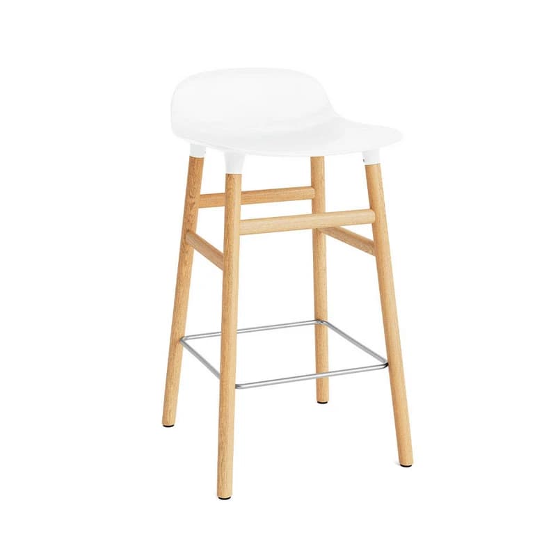Normann Copenhagen - Form baarituoli H65 Oak/White – Normann Copenhagen