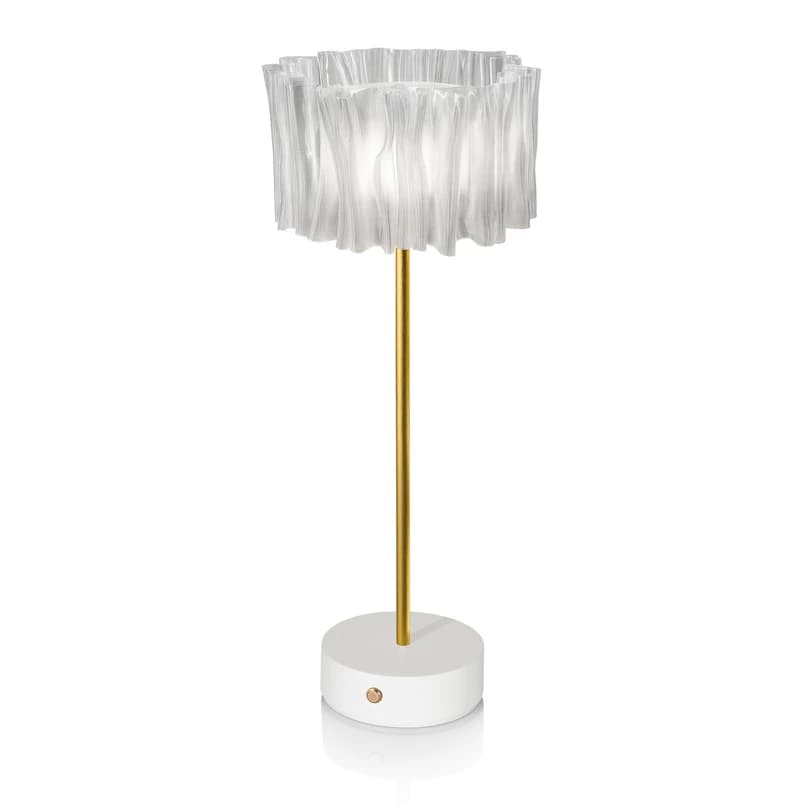 Slamp - Accordéon Battery Pöytävalaisin Prism/White – Slamp