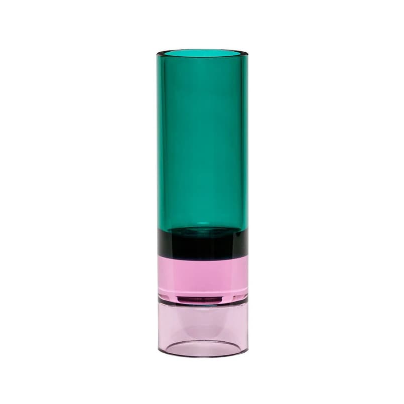 Hübsch - Astro Tealight Holder/Vase Green/Pink – Hübsch