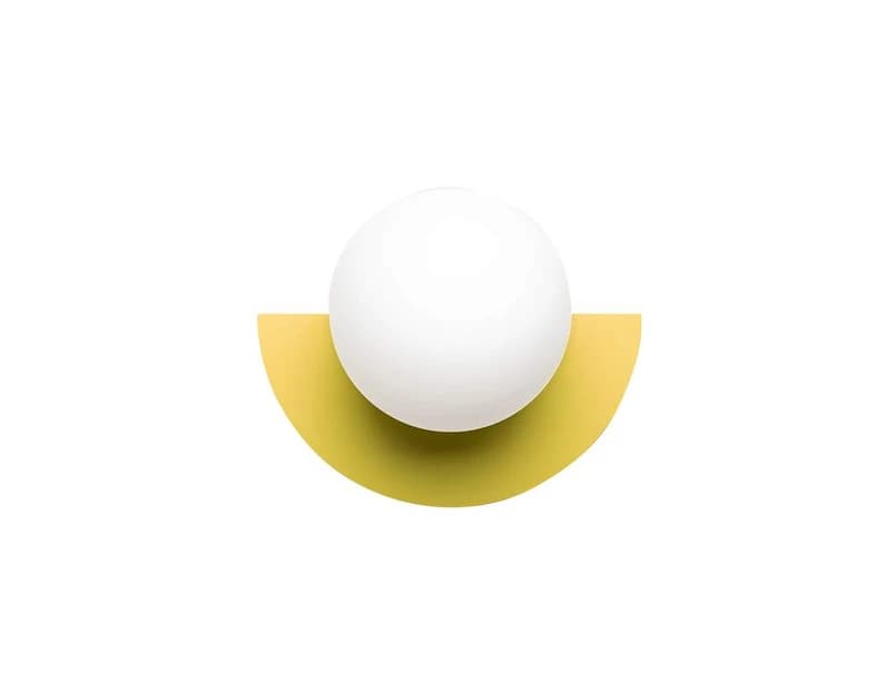 Swedish Ninja - Candy Big Circle 180 L seinävalaisin, keltainen – Swedish Ninja