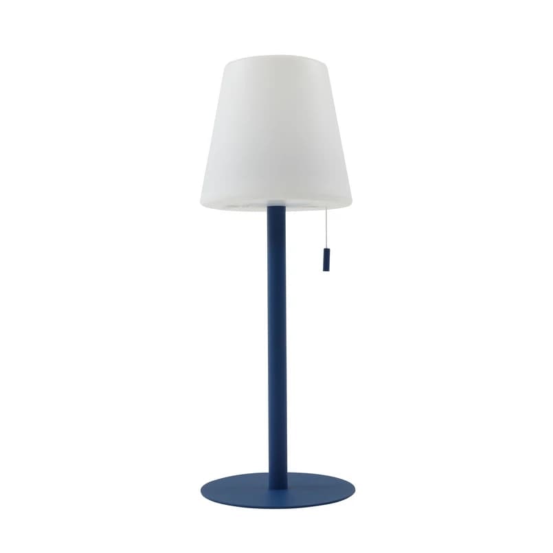 Lindby - Azalea LED Portable Pöytävalaisin IP44 Valkoinen/Sininen – Lindby