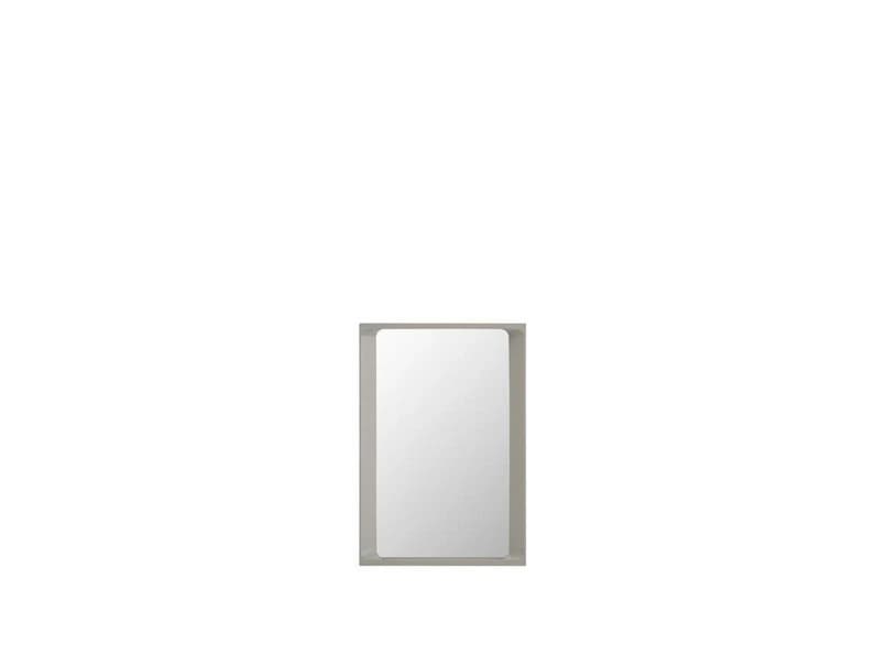 Muuto - Arced Mirror 80x55 Light Grey – Muuto