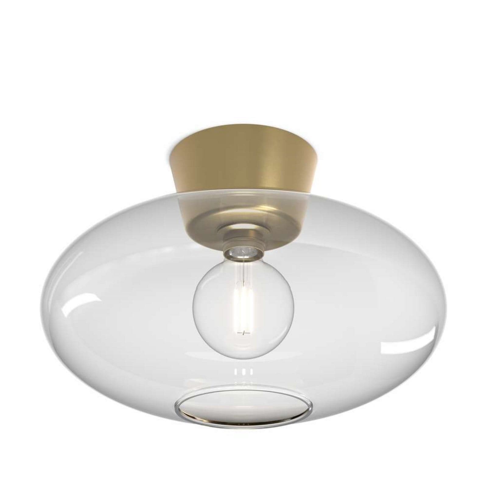Bullo Kattovalaisin XL Ø38 Brass/Clear Belid - Olohuone - Metalli – Belid