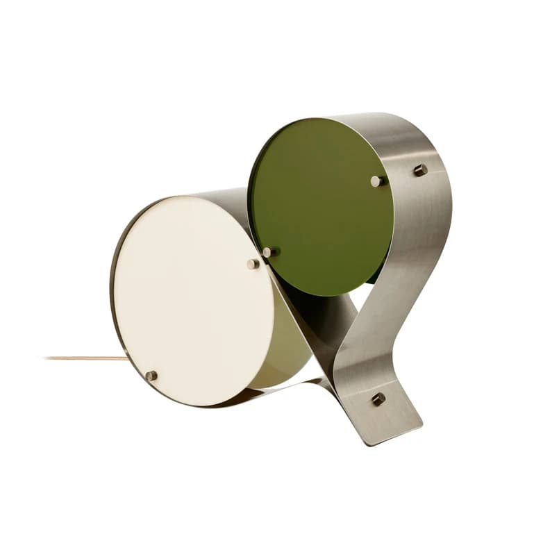 GUBI - Coppia Pöytävalaisin Pronssi Teräs/Ivory/Olive – GUBI