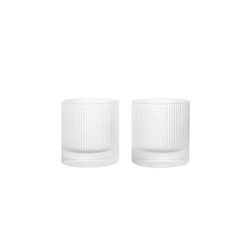 ferm LIVING - Ripple Tumbler -lasi, läpinäkyvä, 2 kpl – ferm LIVING