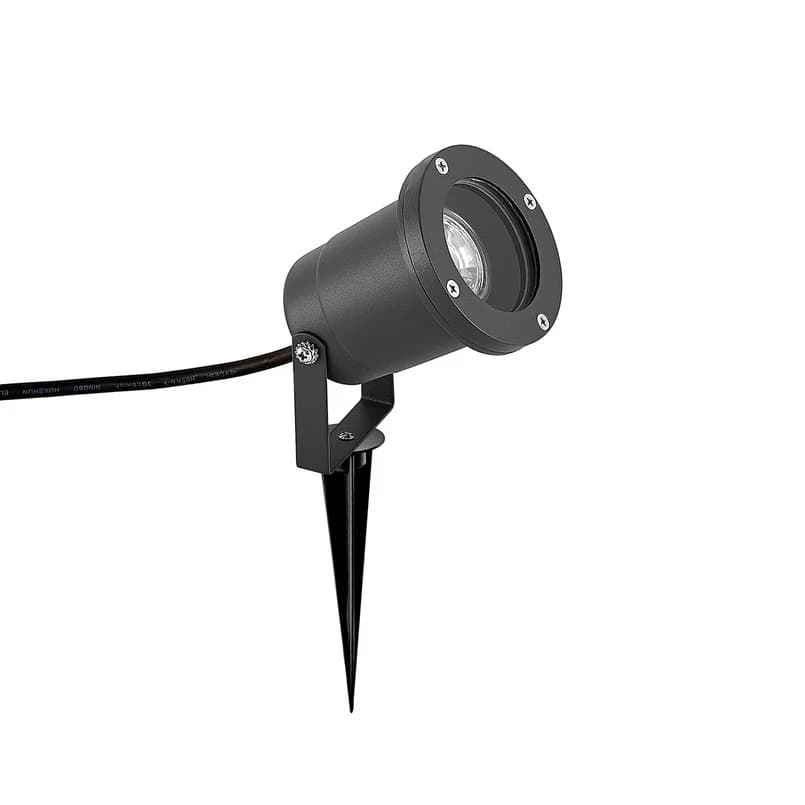 Lindby - Nielas Ulko Spot w/Spike Black – Lindby