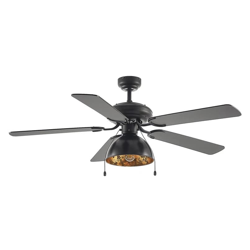 Lucande - kattotuuletin valolla Shamoian, hiljainen, Ø 130 cm – Lucande