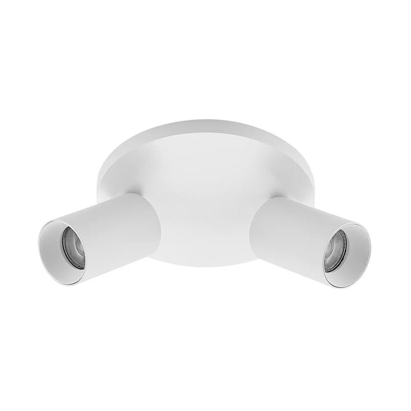 Arcchio - -kohdevalaisin Brinja, valkoinen, pyöreä, Ø 6 cm, 2-lamppuinen, GU10 – Arcchio