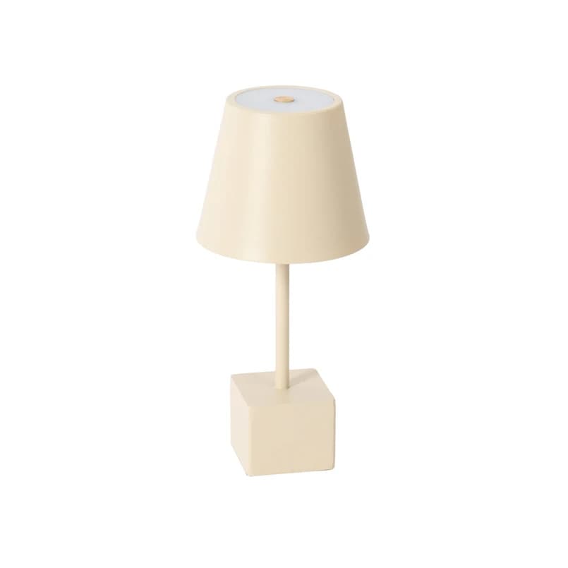 Lindby - Janea Cube Portable Pöytävalaisin Dim. IP54 Beige – Lindby