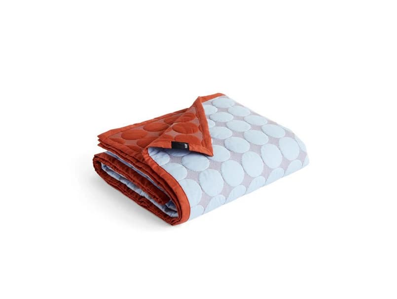 HAY - Mega Dot (Organic) Päiväpeitto 235x245 Light Blue – HAY