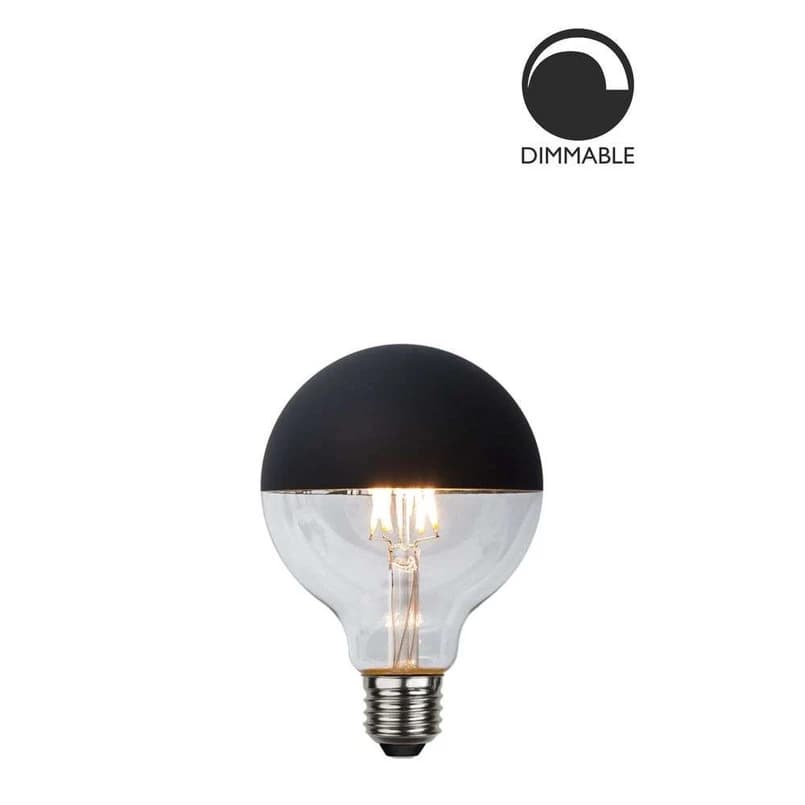 Globen Lighting - LED-lamppu 2,8 W Globe Ø95 E27 musta – STAR TRADING