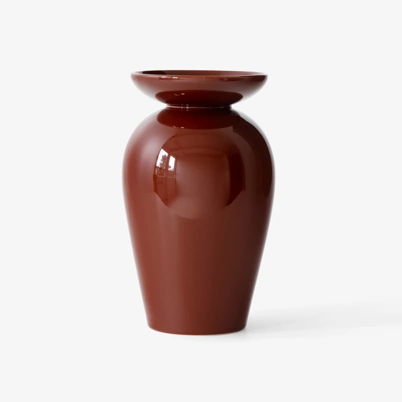 &Tradition - Momento JH47 maljakko punaruskea 24 cm korkea keraaminen – &Tradition