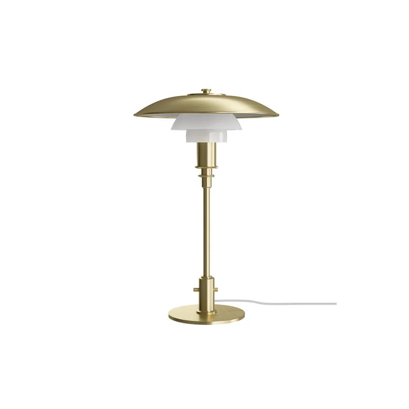 Louis Poulsen - PH 3/2 pöytälamppu, messinki/valkoinen, 48 cm, lasi – Louis Poulsen