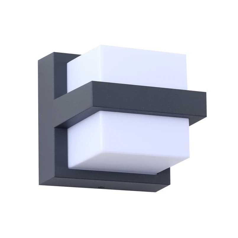 Lindby - Fyra Square LED Smart Ulkona Seinävalaisin Harmaa – Lindby