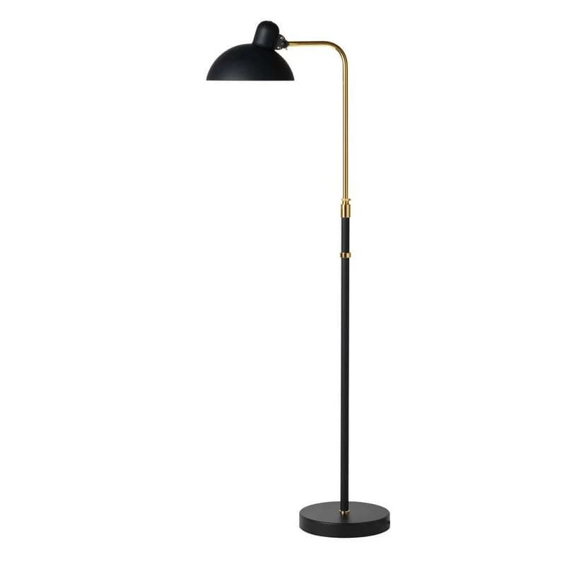 FRITZ HANSEN - KAISER idell™ 6580-F Lattiavalaisin Matta Musta/Messinki – FRITZ HANSEN