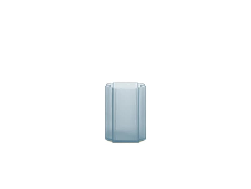 Kartell - Okra Vase Low Blue – Kartell