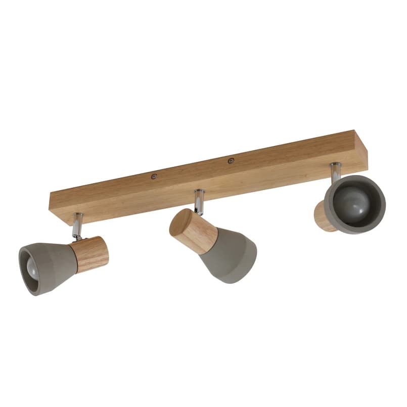 Lindby - Filiz 3 Kattovalaisin Concrete/Wood – Lindby