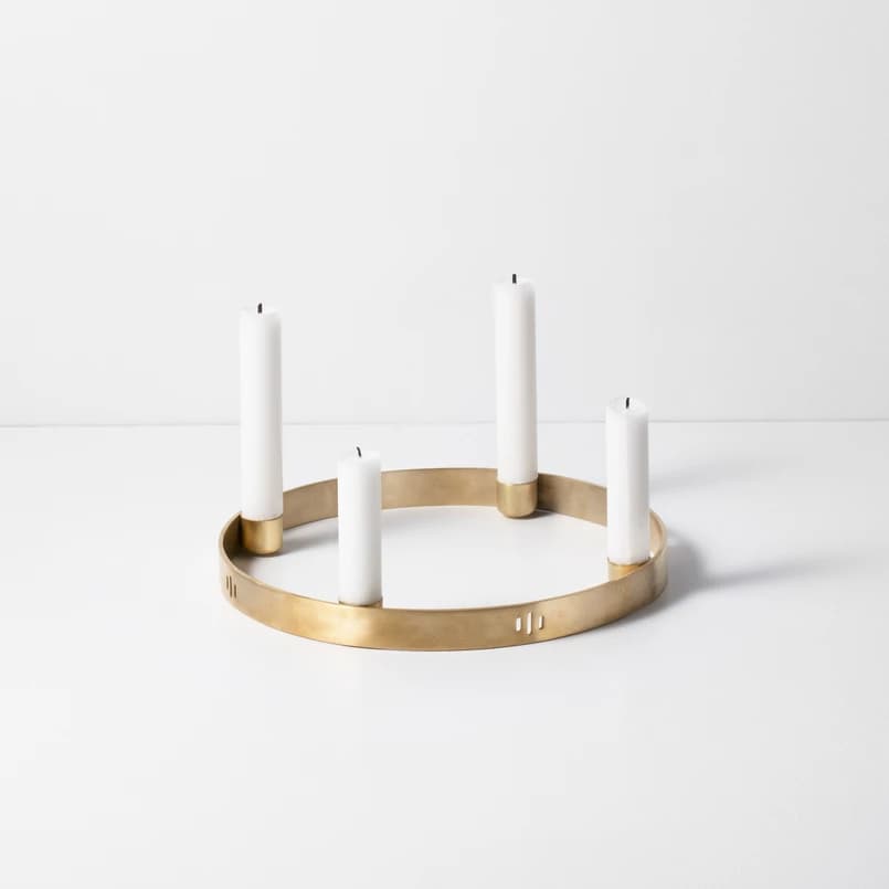 ferm LIVING - Circle Kynttilänjalka Small Brass – ferm LIVING