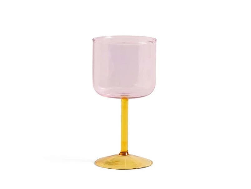 HAY - Tint Wine Glass Set of 2 Pink/Yellow – HAY