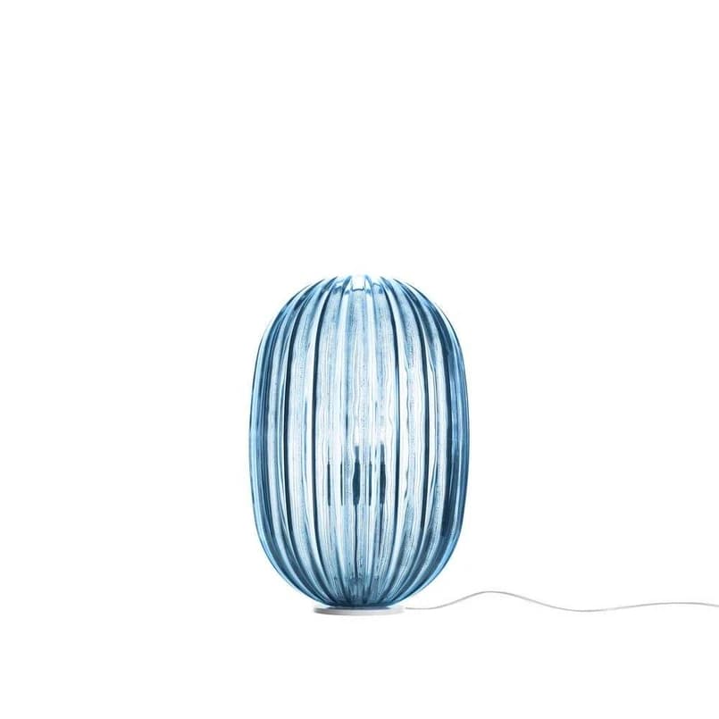 Foscarini - Plass Medium Pöytävalaisin w/Himmennin Vaalean Sininen – Foscarini