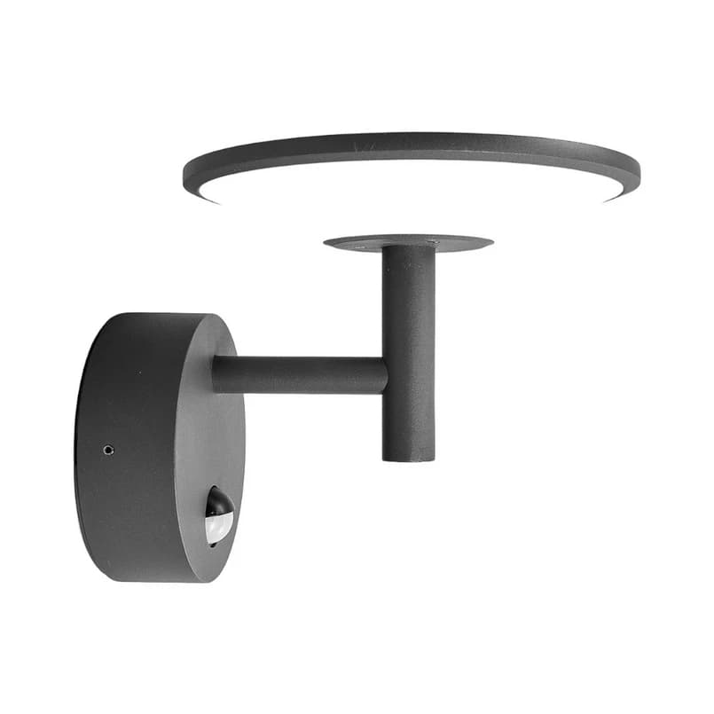 Lucande - Fenia Ulko Seinävalaisin w/Sensor Anthracite/Opal – Lucande