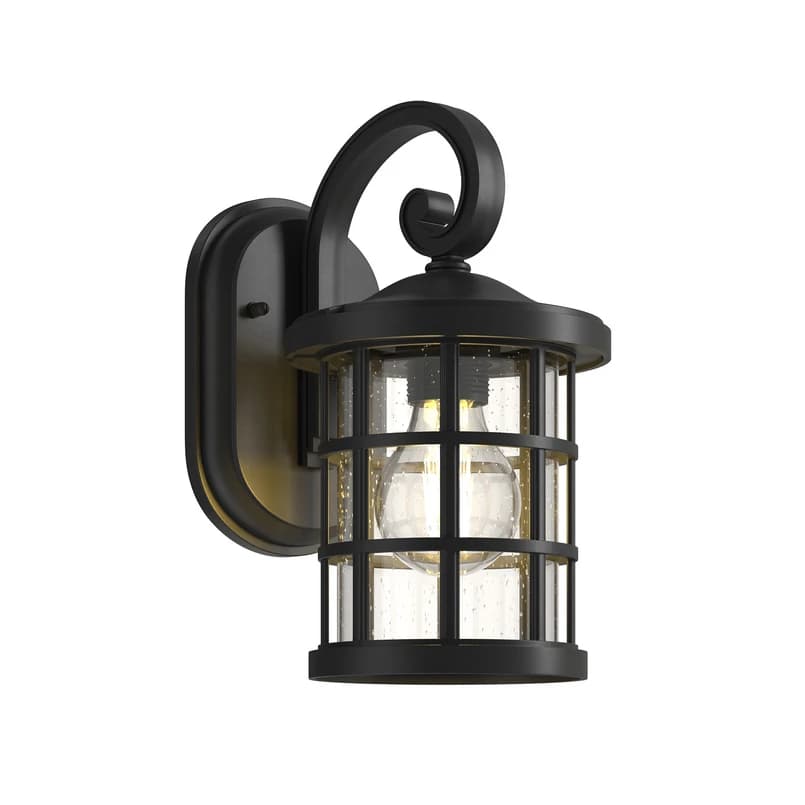 Lindby - Ankea Ulko Seinävalaisin H28 Black/Clear – Lindby