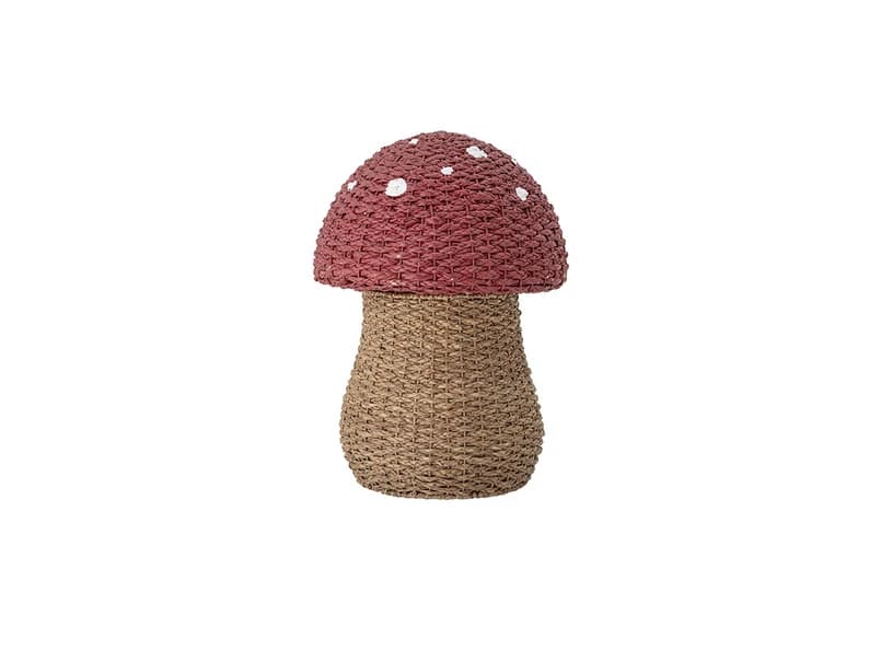 Bloomingville - Corintha Kori w/Lid Seagrass Red – Bloomingville