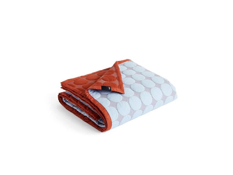 HAY - Mega Dot (Organic) Päiväpeitto 195x245 Light Blue – HAY