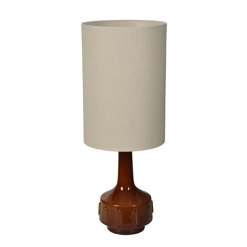 MARKET SET - Jimmy pöytälamppu, ruskea/beige, korkeus 83 cm – MARKET SET