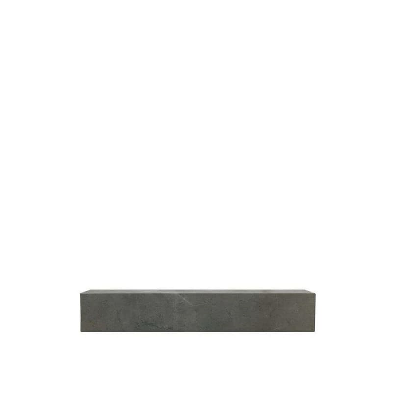 Audo Copenhagen - Plinth Hylly Brown Grey Kendzo Marble – Audo Copenhagen