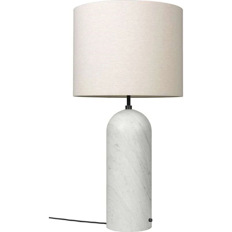 GUBI - Gravity XL Low Lattiavalaisin White Marble/Canvas – GUBI