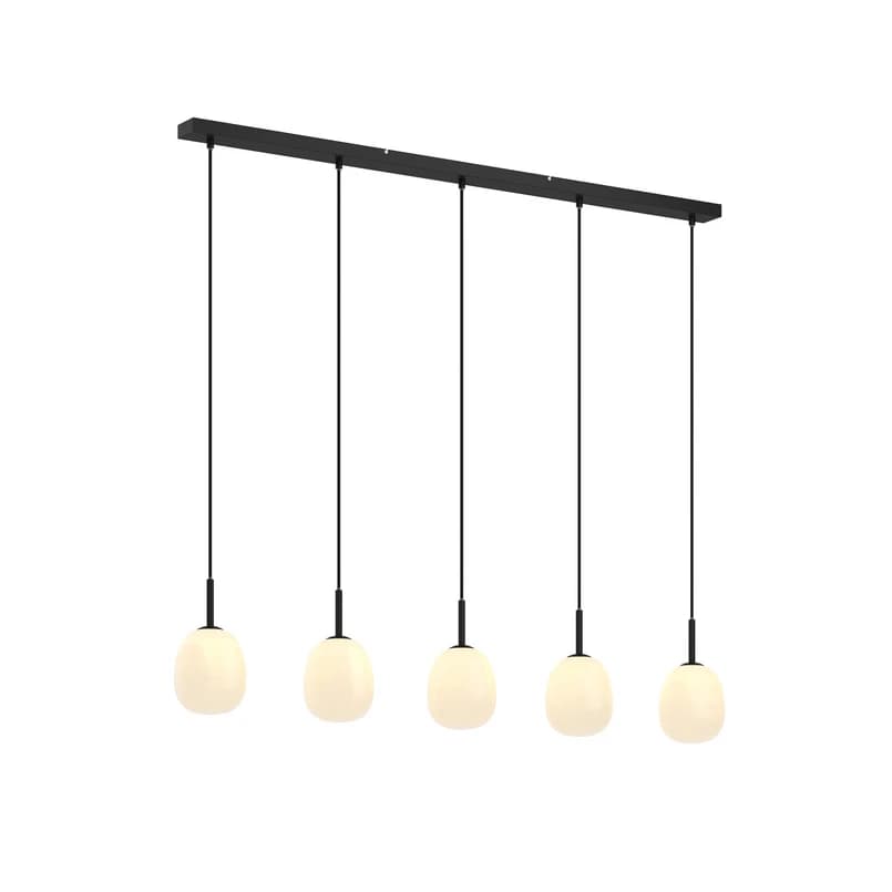 Lindby - Etiena 5 Riippuvalaisin Opal/Black – Lindby