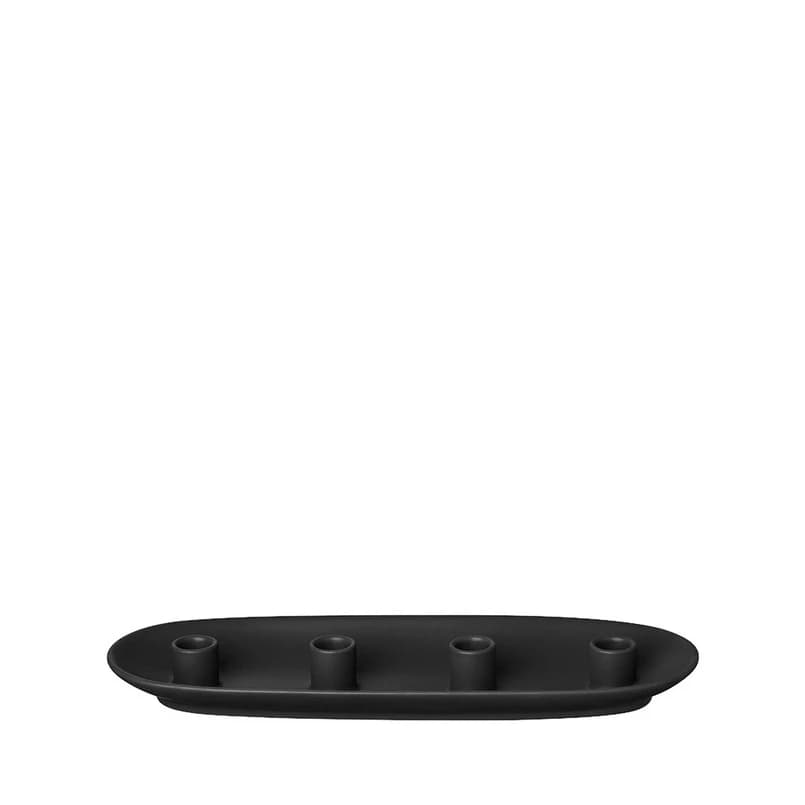 Blomus - Vela Kynttilänjalka Oval Musta – Blomus