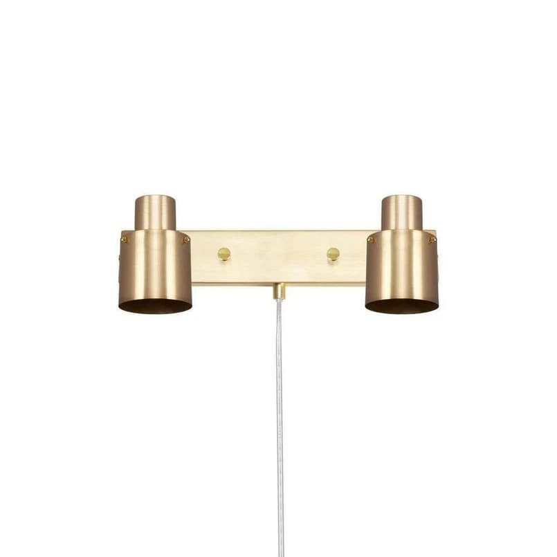 Globen Lighting - Clark 2 Seinävalaisin Brushed Brass – Globen Lighting