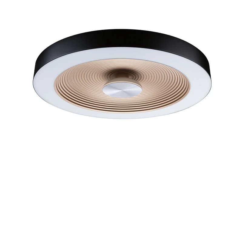 Paulmann - Volea LED-kattovalaisin, Ø40 cm, IP44, musta/kulta – Paulmann
