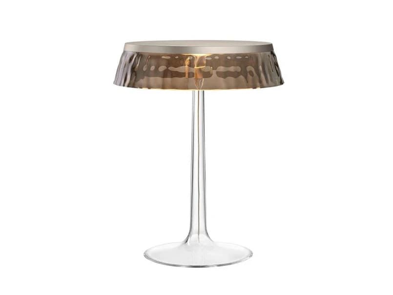 FLOS - Bon Jour T Pöytävalaisin Matta Kromi/Fumé – FLOS