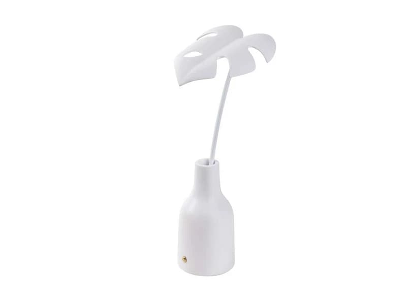 SELETTI - Leaf Light Delicio Portable Pöytävalaisin White – SELETTI