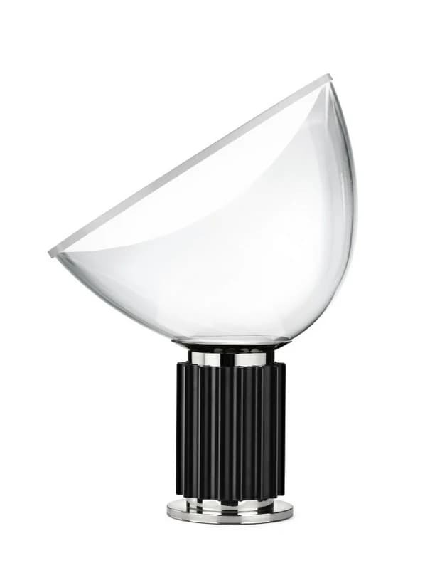 FLOS - Taccia LED (lasi) pöytävalaisin, musta – FLOS