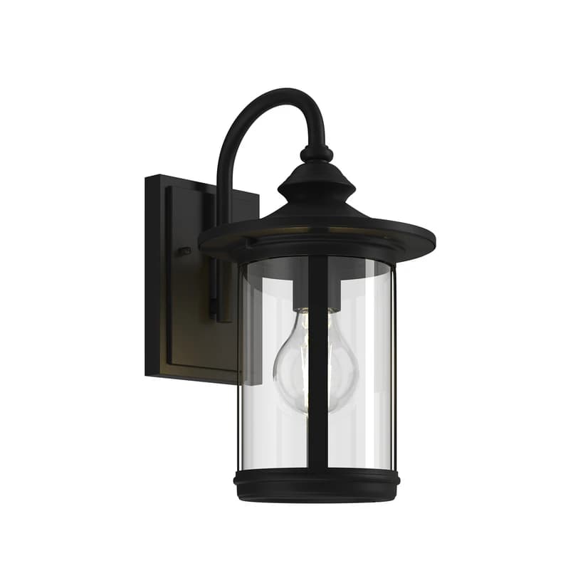 Lindby - Zayn Ulko Seinävalaisin Black/Clear – Lindby