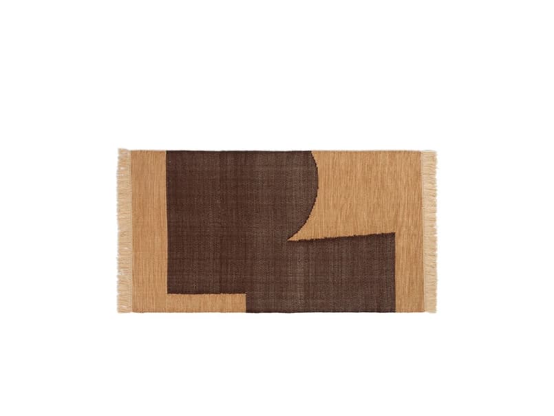 ferm LIVING - Forene Matto 80x140 Tan/Chocolate – ferm LIVING