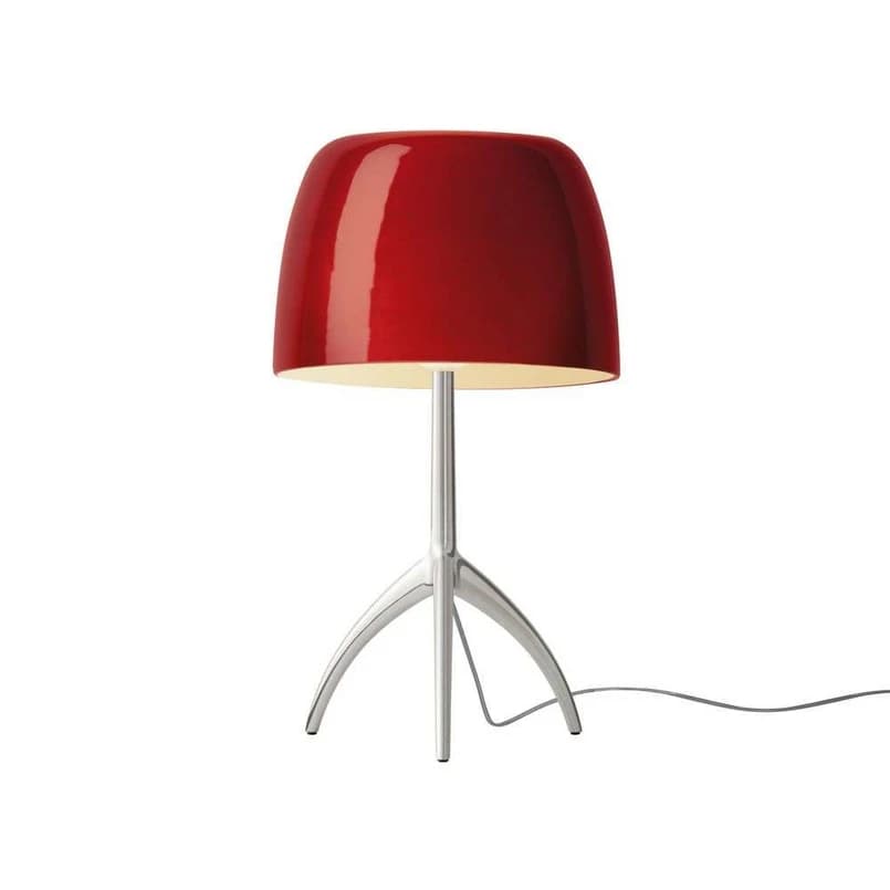 Foscarini - Lumiere Grande pöytävalaisin, alumiini/punainen, 45 cm – Foscarini