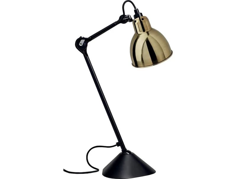 Lampe Gras - 205 Pöytävalaisin Musta/Messinki – Lampe Gras