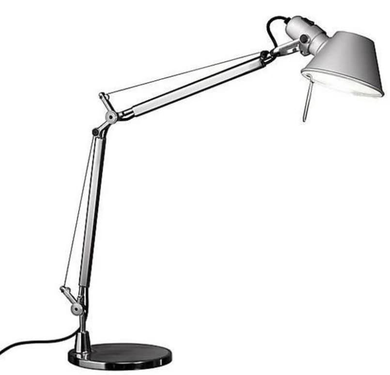 Artemide - Tolomeo Bordlampe Matta Alu w/Alu Jalka – Artemide