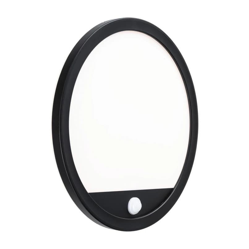 Paulmann - Lamina LED-ulkoseinälamppu, musta, anturi, IP44 – Paulmann