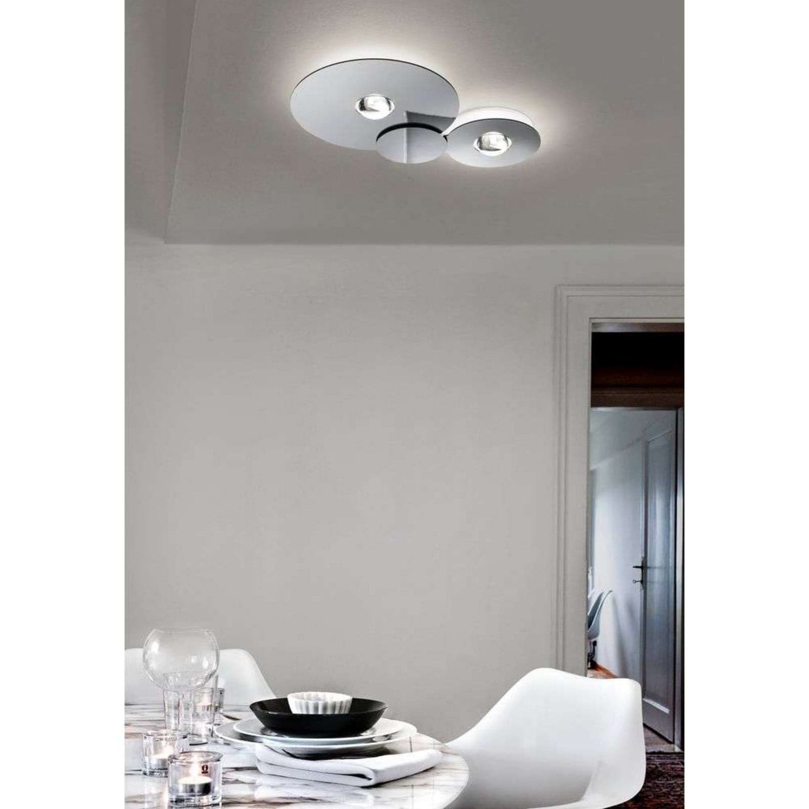 Bugia Triple Kattovalaisin 2700K Kromi Lodes - Metalli – Lodes