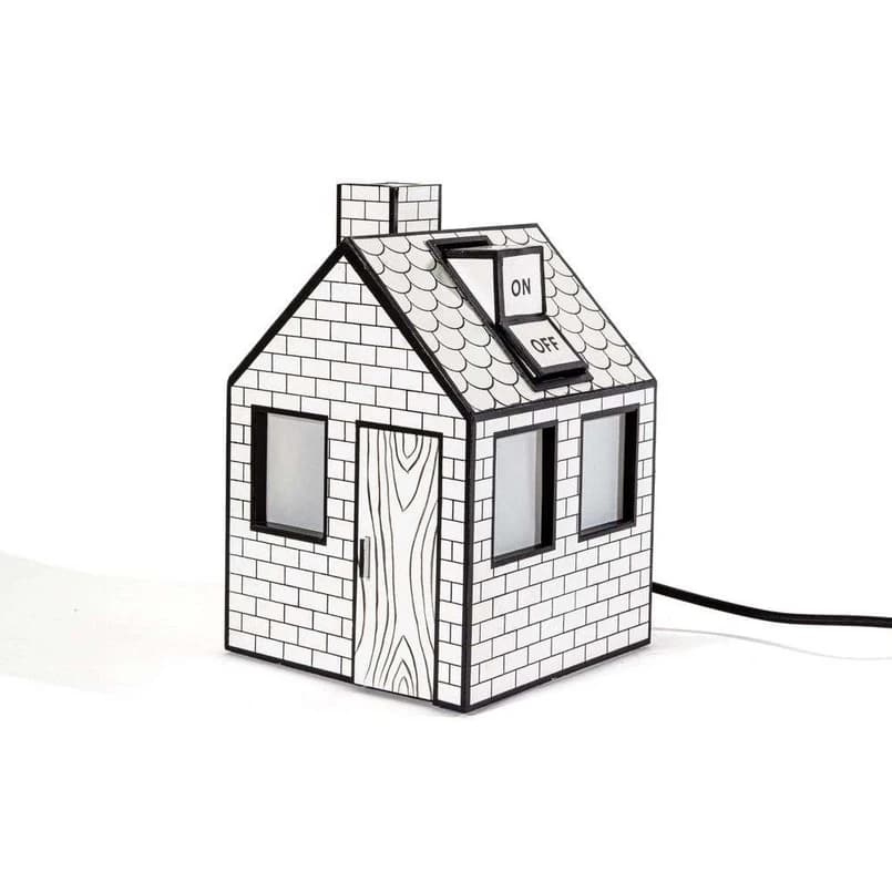 SELETTI - On-Off Pöytävalaisin Recycled White/Black – SELETTI
